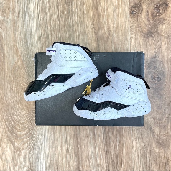 Jordan Kids B'Loyal (TD) (Infant/Toddler), CK1427 115 Size 4C WHT/Purple/BLK - Picture 1 of 8